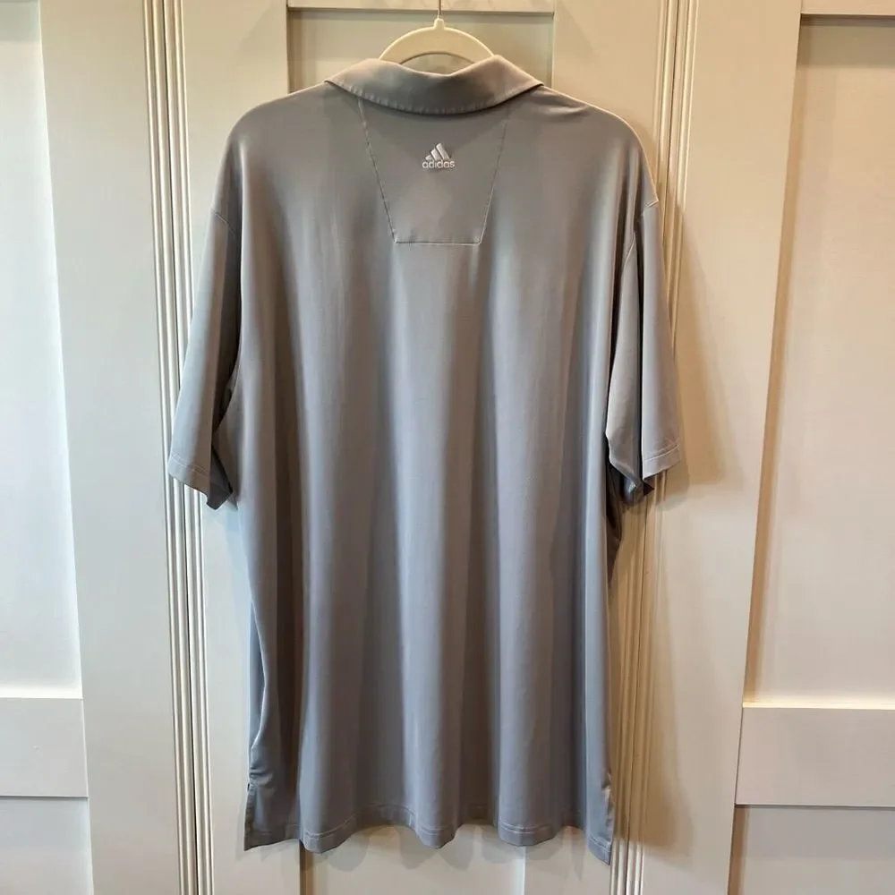 Adidas Golf Polo Climalite Short Sleeve Grey XL
